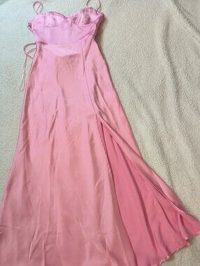 Zara | Dresses | Viral Zara Pink Zw Collection Satin Volume Dress | Poshmark